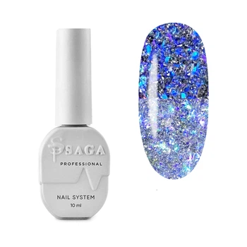 Гель-лак SAGA professional світловідбиваючий Fiery gel #18 10 мл