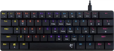 Клавіатура дротова WHITE SHARK Nagamaki GK-006111 Red switches USB Black (NAGAMAKI-B-US-RED.SW)