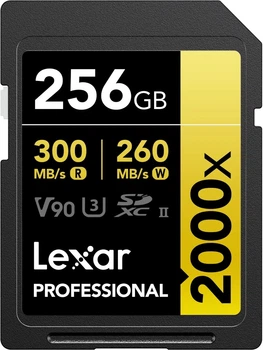 Karta pamięci Lexar Professional 2000x SDXC 256GB UHS-II U3 V90 (LSD2000256G-BNNNG)