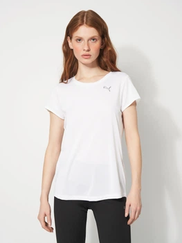 Спортивна футболка для фітнесу жіноча Puma W Mass Merchants Active Tee 52683302 S White (4067984153593)