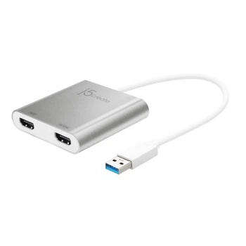 Адаптер USB-A to 2xHDMI F dual display J5create (JUA365-N)