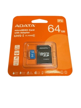 Карта пам'яті Micro SD 64GB/ class 10/ UHS-I /з адаптером, Adata