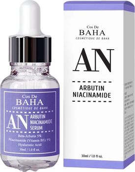 Serum do twarzy Cos De Baha przeciw przebarwieniom z arbutyną 5% i niacynamidem 5% 30 ml (8809240318324)