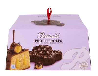 Шоколадне панеттоне з профітролями Bauli Torta La Profiteroles 750г