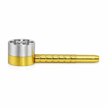Трубка Для Курения Металическая Six Shooter Revolver Pipe