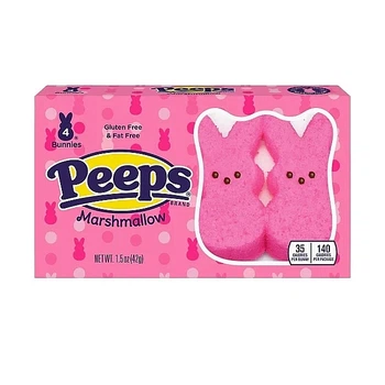 Маршмелоу Зайчики Peeps Pink Bunnies Розовые 42г