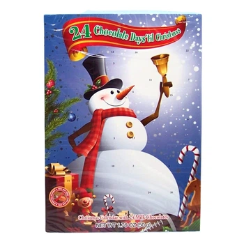 Адвент Календар Albert & Son Snowman Шоколадні фігурки 50г