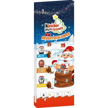 Адвент Календар Kinder Mini Mini Friends Шоколадні фігурки 146г