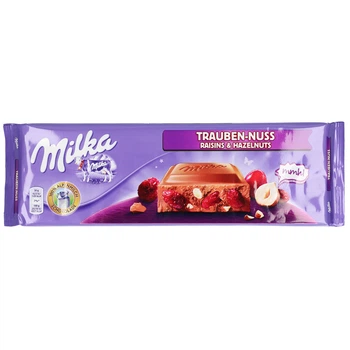 Шоколад Milka Trauben Nuss Raisins&Hazelnuts 270г