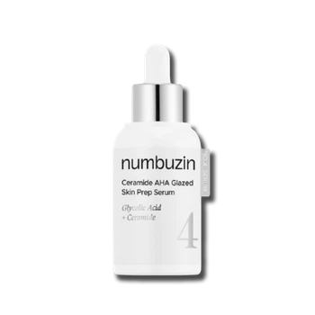 Зволожуюча сироватка-пілінг з керамідами і кислотами Numbuzin No.4 Ceramide AHA Glazed Skin Prep Serum
