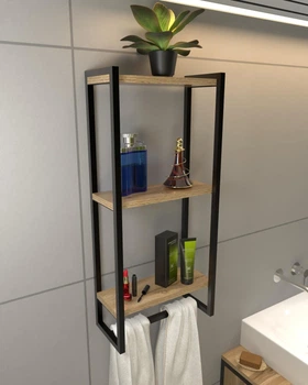 Настенная полка в стиле лофт EcoLoft Мери DSP-1418-1 Дуб Аппалачи