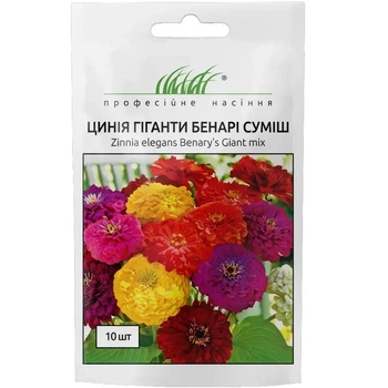 Цинния Гиганты Бенари смесь / 10 шт