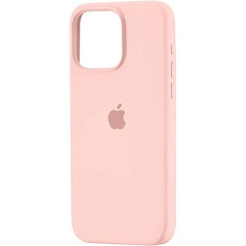 Чехол для iPhone 16 Pro Max силиконовый Soft-touch Silicone Case Full Size (AA) Chalk Pink