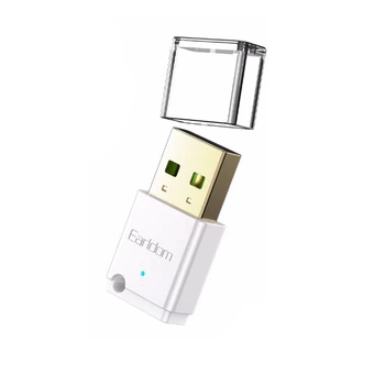 Аудіо ресивер Bluetooth для музики Earldom ET-BR08 Audio Receiver White