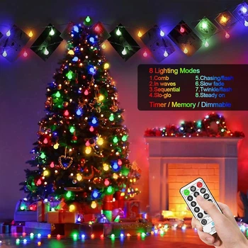 Гирлянда Plug In Globe String Lights
