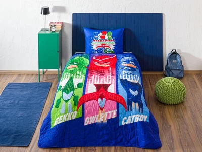 Стеганое покрывало Disney PJ Masks Power UP 160×220см + наволочка Tac 000343798