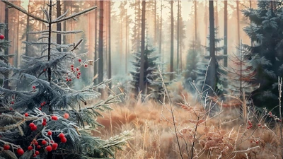 Дизайнерские виниловые фотообои на флизелиновой основе Frostland