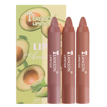 Набор помад-карандашей для губ Teayason Lipstick Авокадо