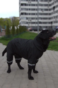 Дощовик Dogsbomba для великих собак чорний MB-6 розмір 12 (2000000053646)