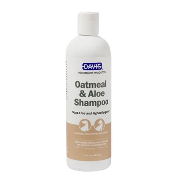 Гіпоалергенний шампунь для собак та котів, концентрат Davis Oatmeal & Aloe Shampoo вівсяне борошно з алое (OAS12)