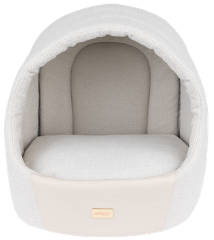Будка для собак та котів Amiplay Milano RM 40 x 40 x 42 см Кремова (5907563311039)