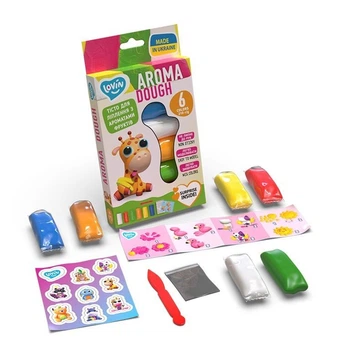 Набір для ліплення з тістом "Lovin Aroma Dough", 6 кольорів Окто (221662)