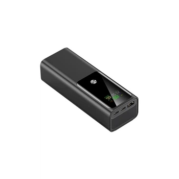 Корпус повербанка DIY Pro K81, PD 100W, під пайку АКБ 4x21700, до 20000mAh, для ноутбука, BLACK