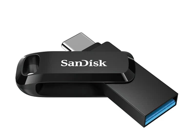 Флеш накопитель USB SanDisk Ultra Dual Go, USB 3.1, Type-C, 64Gb (150 Mb/s)