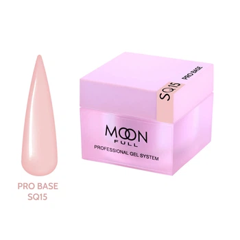 База для ногтей Moon Full Nude PRO Base № SQ15, 30 мл. персиковая ( 5905123027420 )