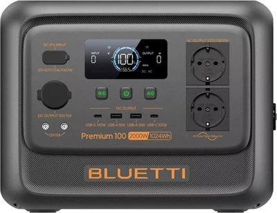 Зарядна станція Bluetti Premium 100 V2 / 1800 Вт / 1024 Вт⋅год / LiFePO4 (PR100V2/noVAT)