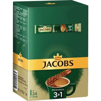 Кава розчинна у стіках 3в1 Jacobs Monarch 15 г х 24 шт (102572)