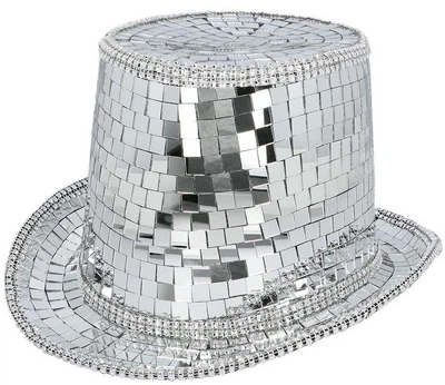 Капелюх у стилі диско Boland з блискучими паєтками для дорослих 00746 (8712026007469)