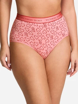 Трусики слипы женские хлопковые Victoria's Secret 27175980 M Розовые (698756324416)