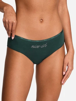 Трусики хіпстери жіночі бавовняні Victoria's Secret 27170479 L Зелені (235129916734)