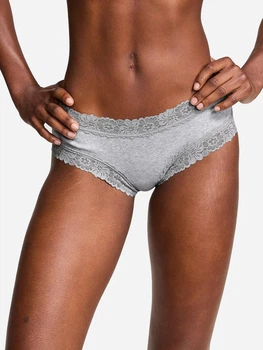 Трусики бразилиана женские хлопковые Victoria's Secret 26918068 L Серые (268129675284)