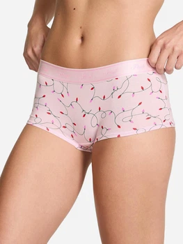 Трусики шорти жіночі бавовняні Victoria's Secret 27212845 M Рожеві (28788871363)