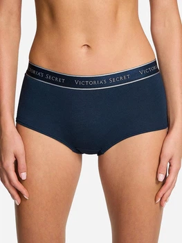 Трусики хіпстери жіночі бавовняні Victoria's Secret 27175866 L Сині (694087963218)