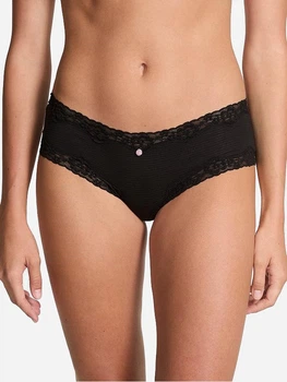 Трусики бразиліана жіночі бавовняні Victoria's Secret 27109439 XL Чорні (22691887939965)