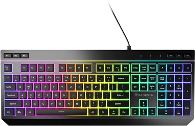 Klawiatura przewodowa Genesis Rhod 530 RGB Gaming USB Black(NKG-2332)