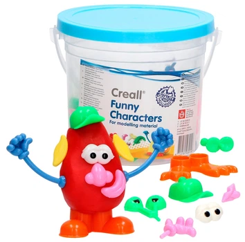 Набір для творчості Creall Funny Characters пластикові аксесуари для фігурок з глини 130 шт (03915) (8714181039156)