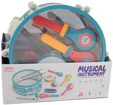 Zestaw instrumentów muzycznych Gazelo z bębnem H13861 (5902447050608)
