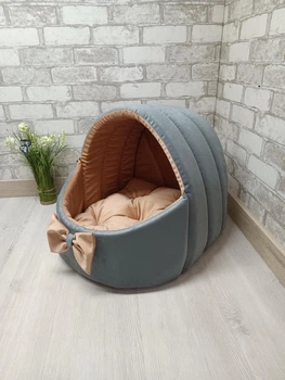 Будинок лежанка для котів та собак Animals_joy Корзина S 34*34 см (237)