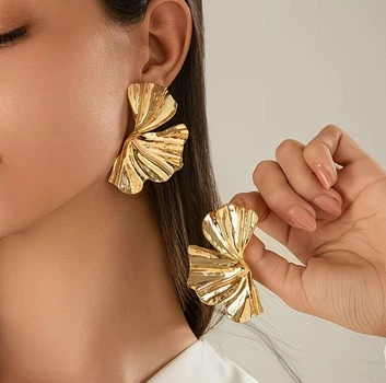 Жіночі сережки Великі сережки jewelry Золотисті
