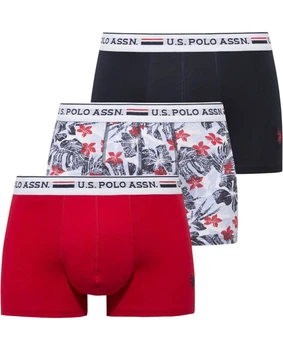 Набор трусов-боксеров мужских 3шт. U.S. Polo Assn. 80650NRW XXL разных цветов (8680557464320)