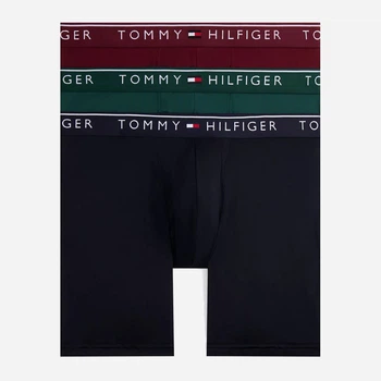 Набір трусів боксерів чоловічих Tommy Hilfiger 09T4408-JUK M 3 шт Темний синій/Бордовий/Зелений (194999425415)