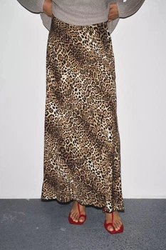 Довга спідниця zw collection Zara 2548/042 S Леопард (02548042051S)
