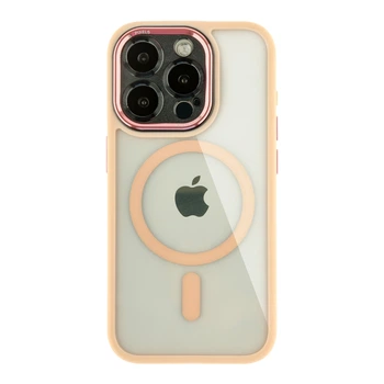 Чохол Creative TPU PC Metal Calais із MagSafe для Apple iPhone 15 Pro Pink