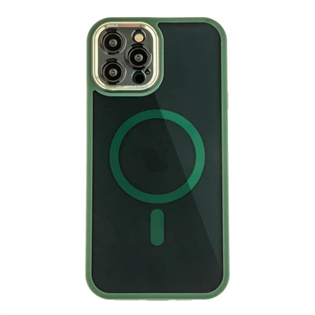 Чохол Creative TPU PC Metal Calais із MagSafe для Apple iPhone 12 Pro Green