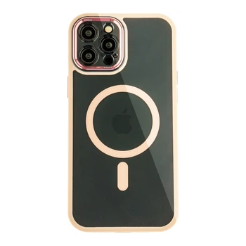 Чохол Creative TPU PC Metal Calais із MagSafe для Apple iPhone 12 Pro Pink