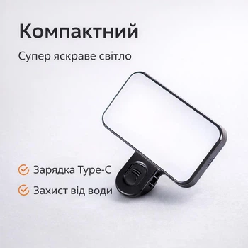 Портативная LED лампа для селфи с клипсой, 3 режима света, аккумуляторная подсветка для телефона и ноутбука